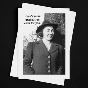 Perfect Hilarious Graduation Money Greeting Card High School College Grad School - Picture 1 of 2