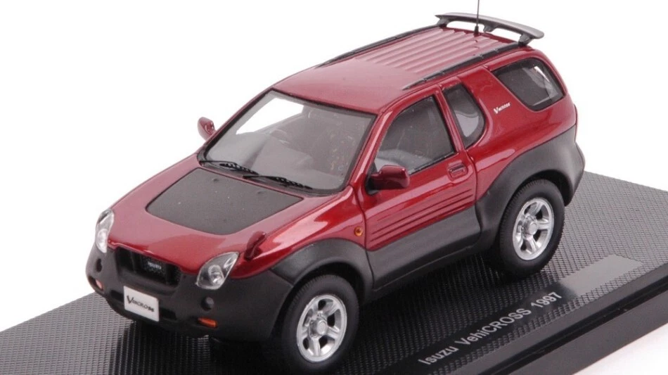 Modellino auto scala 1:43 Ebbro ISUZU VEHICROSS 1997 RED racing modellismo st... - Immagine 1 di 1