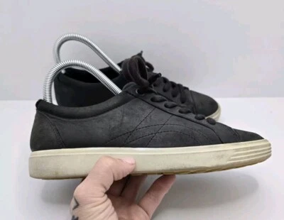 Ecco | Zapatillas bajas deportivas de cuero negro suave 7 para preparación de tenis | WMS 5 Foto 1 de 4