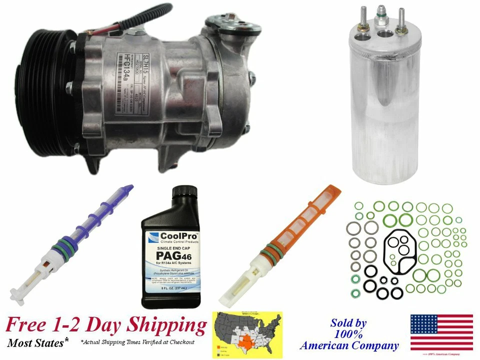 New A/C AC Compressor Kit For 2000-2001 Dodge Dakota (4.7L engines) Foto 1 de 4
