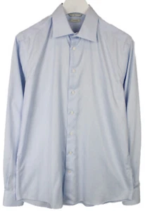 SUITSUPPLY Traveller Slim Fit Formal Shirt Men's 41 / 16 Spread Collar Patterned - Picture 1 of 8