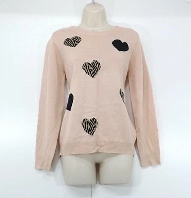 Soft Thin Knit Classic Style Women's Light Pink Round Neck Jumper UK 12 - Image 1 of 4