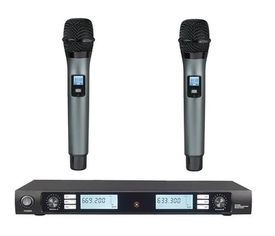 BRAND NEW 200 CHANNELS PRO UHF DUAL WIRELESS MICROPHONE_ KU2900 WIRELESS - Image 1 of 3