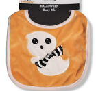 Way To Celebrate Baby Bib Orange cute ghost