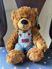 Harrods Errol Stuffed Bear, London Bus Overalls, Nwt