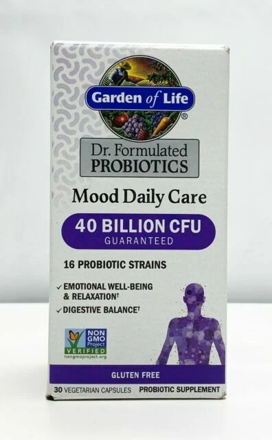 Garden of Life Mood Daily Care Probiotics - 30 Vegetarian Capsules