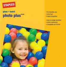 15 Boxes New STAPLES Gloss Photo Plus Paper 4" x 6", 60 sheets/box = 900 Total
