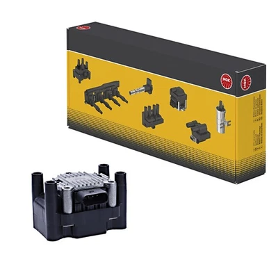 Zündspule Anschlussausführung M4 4 Eingänge und Ausgänge NGK für u.a. SEAT LEON - Bild 1 von 4