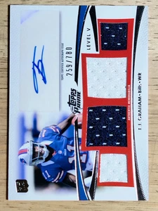 2012 Topps Prime reliquie autografate livello 5 #PVTG T.J. Graham/780 - Foto 1 di 2