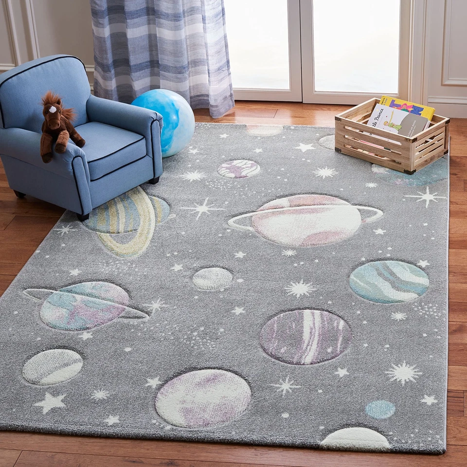 Safavieh Carousel Kids GREY / LAVENDER 4' ' Area Rug - CRK103F-4