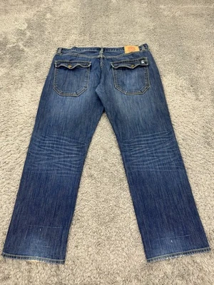 Pantalones de mezclilla Ed Hardy para hombre 38x30 Christian Audigier relajados con solapa recta bolsillo rencor Foto 1 de 4