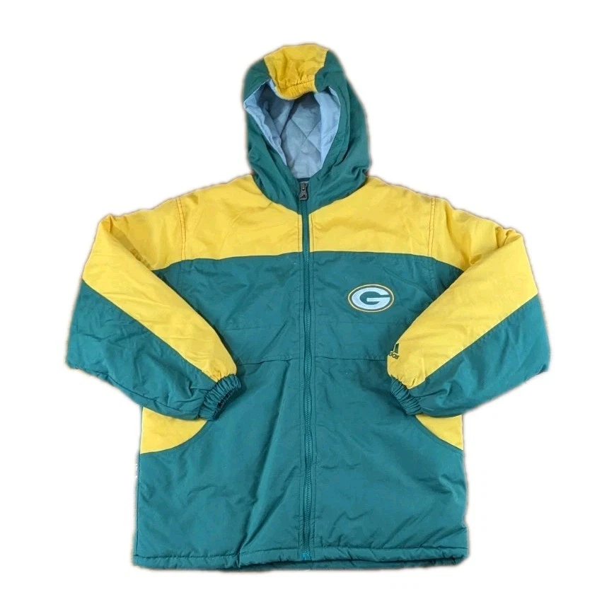 Abrigo de Invierno Adidas Green Bay Packers Juvenil Mediano 14-16 Vintage 00s Y2K Verde Foto 1 de 4