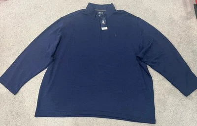 IZOD Luxury Classics Men’s Long Sleeve Performance 1/4 Zip Size 3XB New Big Tall - Image 1 of 4