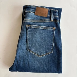 Jeans donna Judy blu 11/30 taglio dritto lavaggio scuro vita alta elasticizzato 31" - Foto 1 di 8