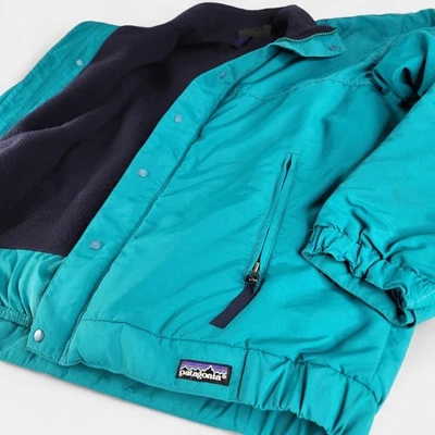 Vintage Patagonia Jacket Mens Large Teal Shelled Synchilla Made USA 90s Ski - Image 1 of 4