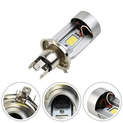 25W H4 HB2 9003 Motorcycle LED Headlight Kit Hi/Lo Power Bulb With Angel Eyes - Image 1 of 4