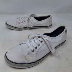 Keds Coursa Ltt White Canvas Low Top Lace Up Fashion Sneakers Athleisure Sz 8.5 - Picture 1 of 10