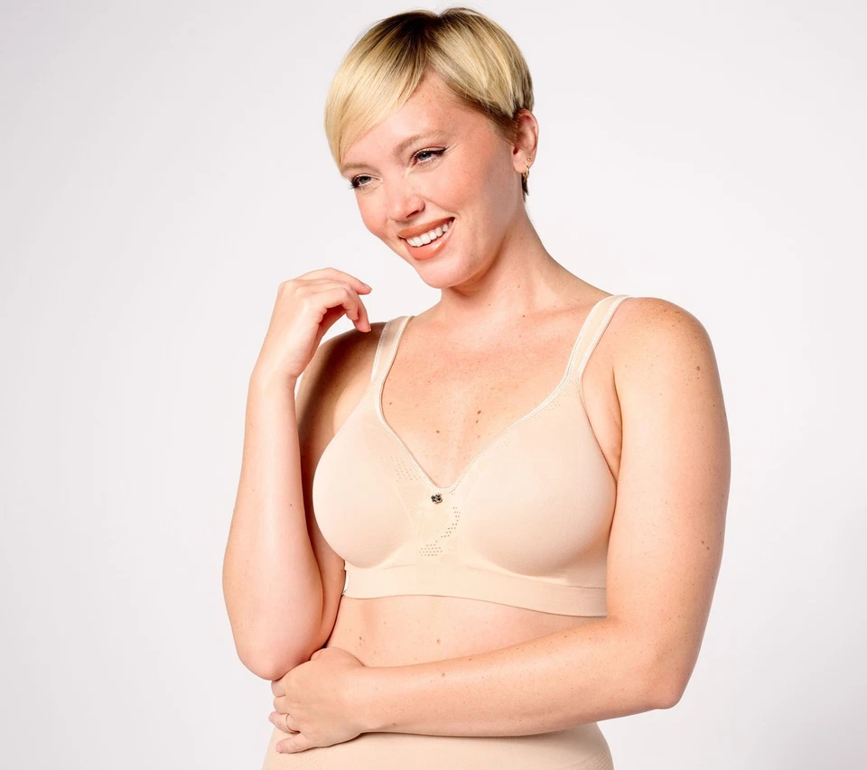 Breezies Seamless Lace Comfort Underwire T-Shirt Bra Sunbeige B/42 New - Image 1 of 1
