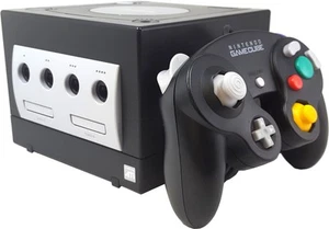 Refurbished Nintendo GameCube Console - Jet Black Includes Controller Good - Imagen 1 de 4