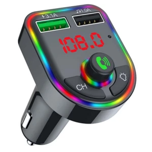 Car Bluetooth FM Transmitter MP3 Audio Wireless USB Charger Adapter Handsfree - Photo 1 sur 12