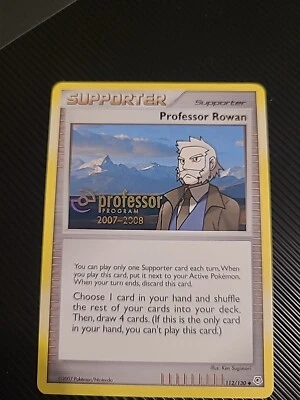 Professor Rowan 112/130 Stamped - Professor Program 2007-2008 Pokemon Card NM - Image 1 of 4