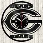 Chicago Bears Vinyl Record Wall Clock Decor Handmade 3053