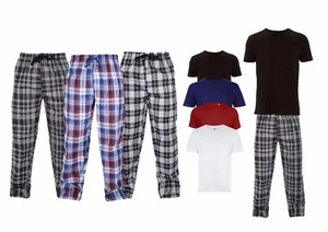 Herren Lounge PJ Pyjama Sets Nachtwäsche PJ'S 2-teiliges Pyjama Set - Bild 1 von 12
