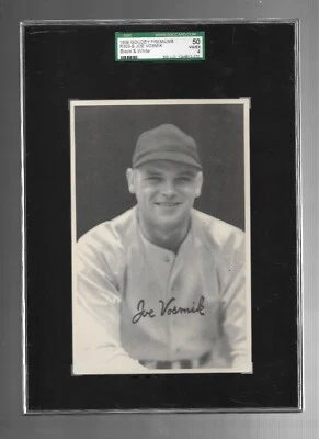 1939 GOUDEY PREMIUMS JOE VOSMIK  Red Sox R303-B SGC 4 VG/EX - Image 1 of 2