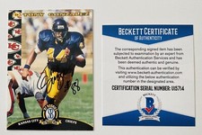 Tony Gonzalez Signed Autographed 1997 Score Board Rookie Card #2 BAS Beckett