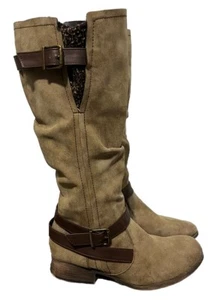 SO Authentic American Heritage Brown Tall Full Zip Stretch Riding Boot 7.5 MED - Picture 1 of 10