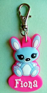 PERSONALISED ZIPPER PALS - FIONA - Keyring, charm, zip puller - Picture 1 of 2