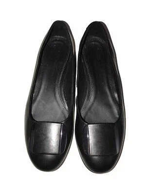 Ecco Anine  Ballerina  Ballet Flat Black Leather Shoe  Sz 5 US Women EU 36 - Image 1 of 4