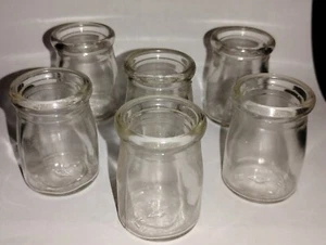 LOT of 6 Vintage Mini Creamer Dairy Milk Bottles - bottle lot of six - Picture 1 of 4