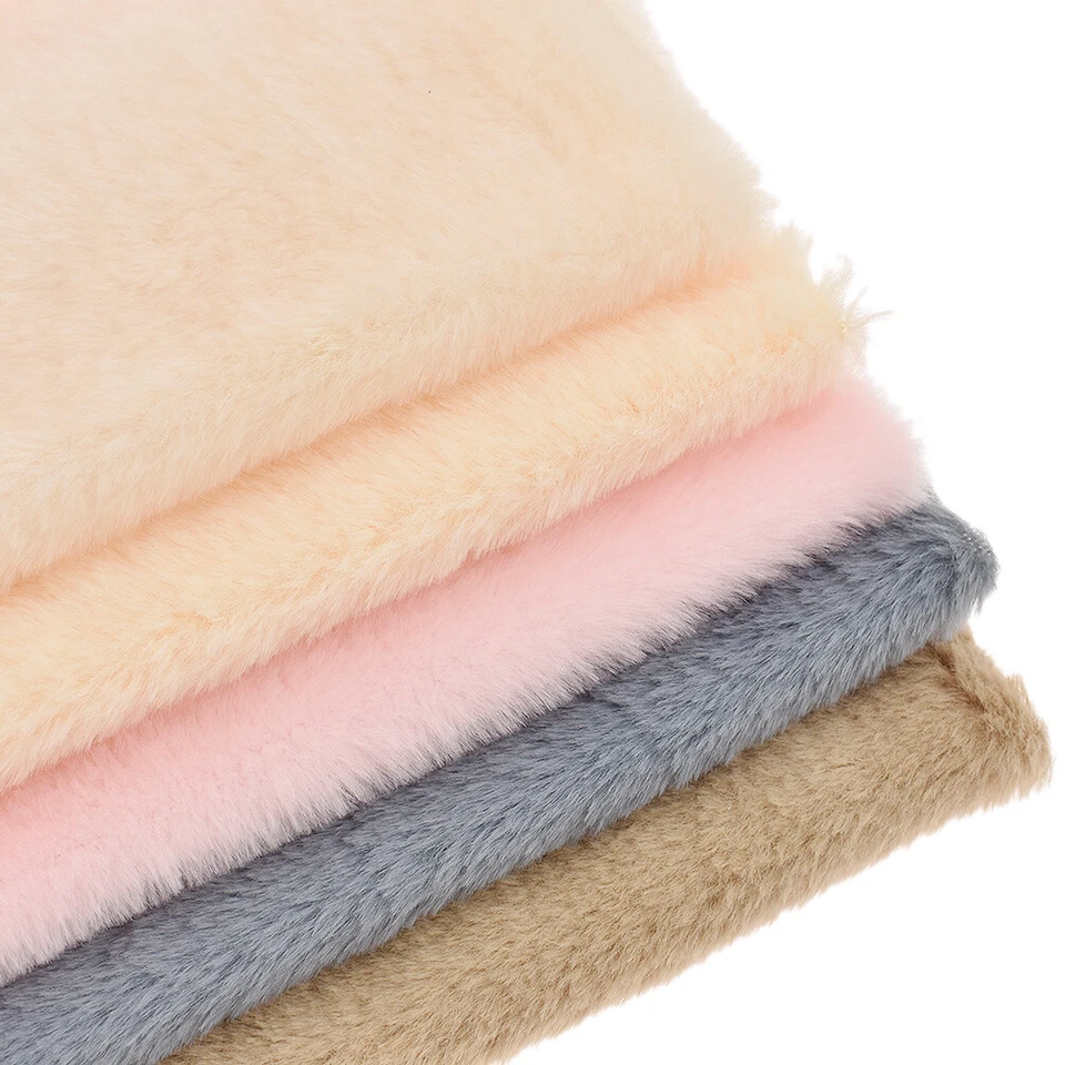 A4 Faux Fur Fabric Bag Bow-Knot Patchwork Clothing Sewing Decor DIY Craft Supply - Image 1 of 4