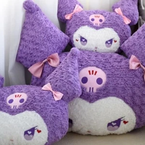 Animation Kuromi Plush Doll Stuffed Cotton Toys Purple Pillow Christmas Gifts - Picture 1 of 10