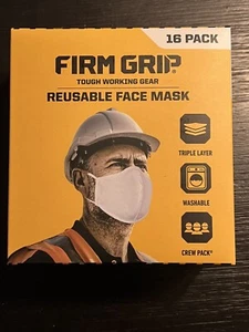 Firm Grip Reusable Face Masks 16 Pack White - Picture 1 of 6