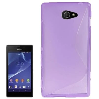 Custodia S Line TPU Per Sony Xperia M2 S50h Viola - Immagine 1 di 3