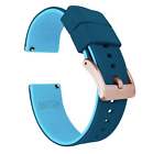 Samsung Galaxy Watch4 Elite Silicone Flatwater Blue Watch Band Watch Band