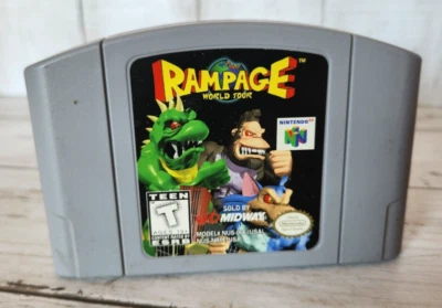 Videogame Nintendo 64 Rampage World Tour LEIA NÃO TESTADA - Imagem 1 de 4