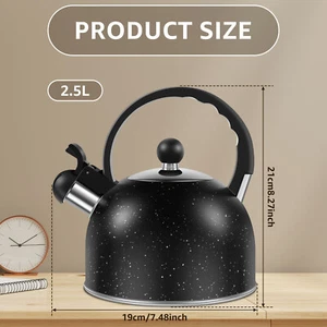 Whistling Kettle with Ergonomic Handle 2.5L Stove Top Kettle Stainless¤ - Picture 1 of 11