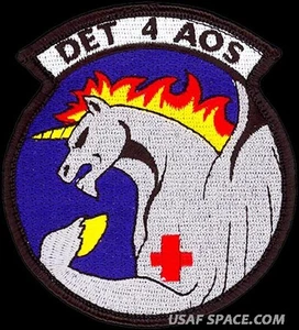 USAF 375th OPERATIONS GROUP - DETACHMENT 4 - AOS - ORIGINAL AIR FORCE PATCH - Imagen 1 de 2