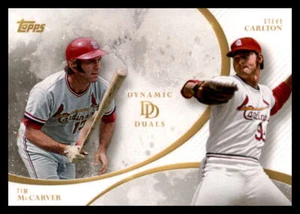 2023 Topps Dynamic Duals McCarver / Carlton #30 - Picture 1 of 2