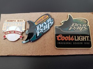 Tampa Bay Devil Rays Pins. Join The Team, Coors Light Inaugural season & logo.
