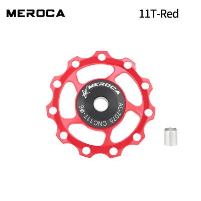 2 piezas MTB Desviador trasero Ruedas Jockey Cojinete de acero Polea Bicicleta Rodillo guía Foto 1 de 4