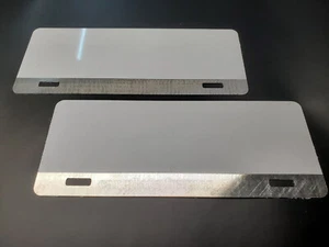 2ea blank metal fire fighter license plate topper 10"x4" add your own graphics - Bild 1 von 2