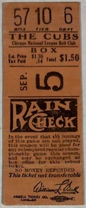 1920’s CHICAGO CUBS $1.50 Box Seat Ticket Stub WRIGLEY FIELD EX RARE - Picture 1 of 3