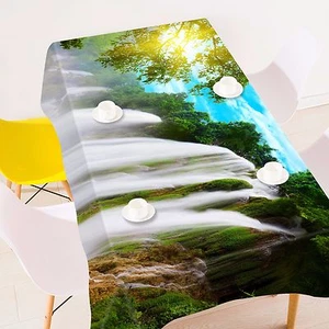 3D Waterfall90 Tablecloth Table Cover Cloth Birthday Party Event AJ WALLPAPER AU - Picture 1 of 1