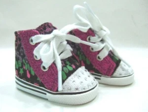 DOLL TENNIS SHOES - BLINGED TOE - fits MOST 18" DOLLS INCLUDING AMERICAN GIRL - Picture 1 of 1