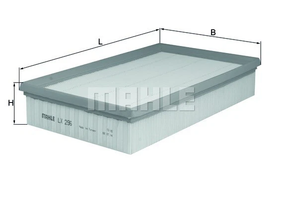 MAHLE LX 296 Filtre à air pour AUDI 80 B3 hayon (893, 894, 8A2) - Photo 1/1