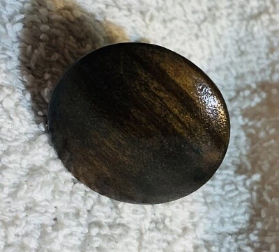 "RESTAURADO 1 1/2"" diámetro antiguo cajón de madera tirador perilla de gabinete caoba espresso" Foto 1 de 4